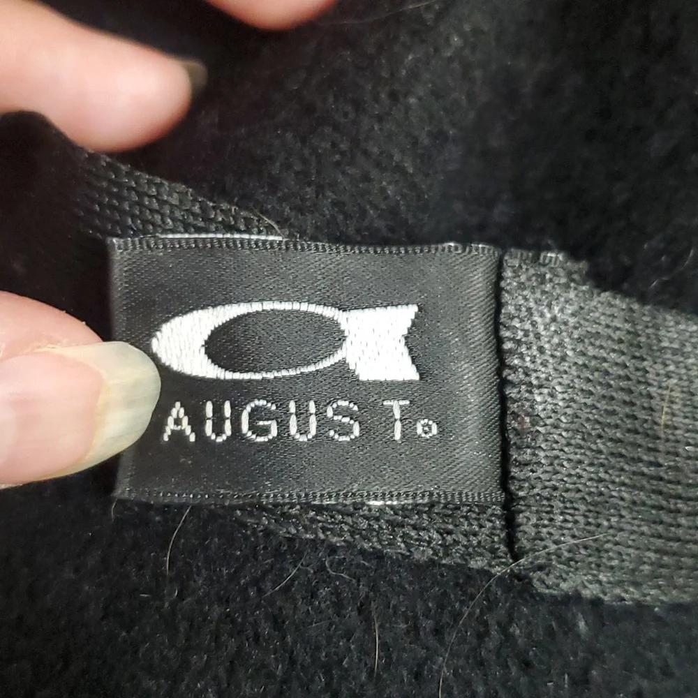 August Woman's Black Wool Fitted Bucket‎ Hat with Flower
